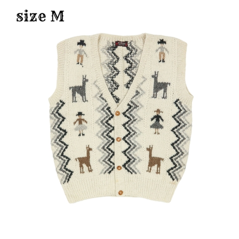 Vifalco Alpaca Wool Native Vest Size M