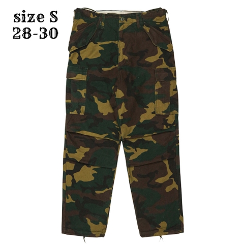 Back Number Brand Camo Combat Trousers Size S