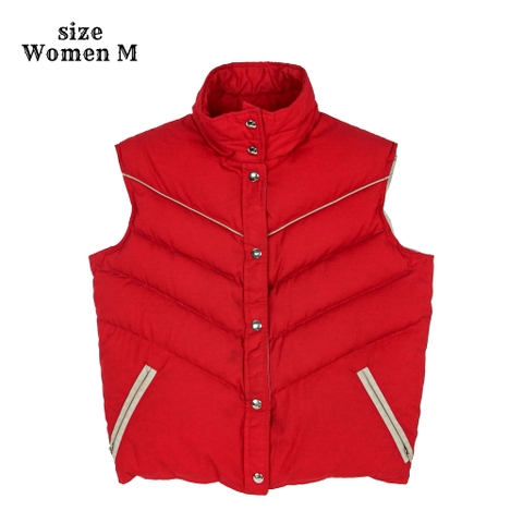 Vtg 70s L.L.Bean Goose Down Vest Women Size M