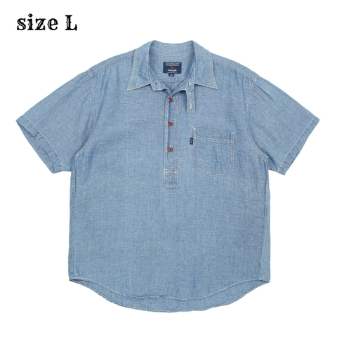 Wrangler Chambray Pull-over Work Shirt Size L
