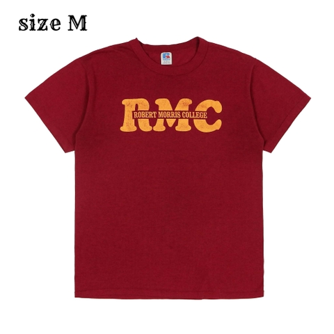 Vtg 80s Russell USA College Print T-Shirt Size M