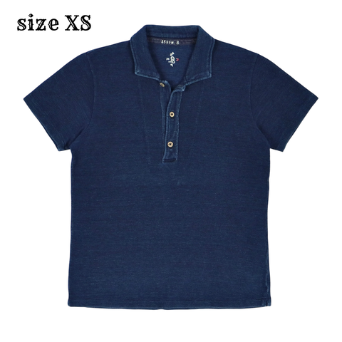 45rpm 45R Japan Indigo Polo Shirt Size XS