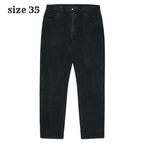 00s Rustler Black Denim Worker Jeans Size 35
