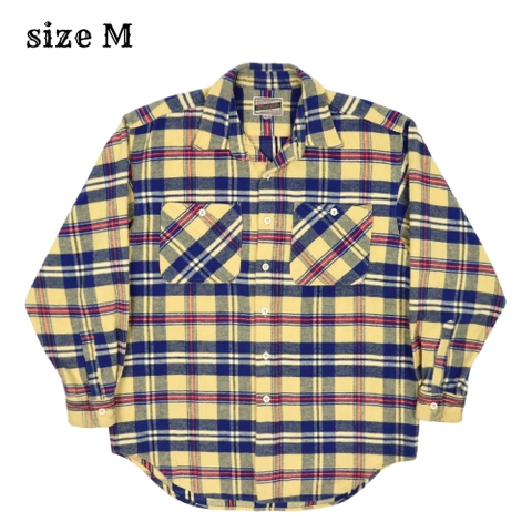90s Wrangler Japan Flannel Work Shirt Size M