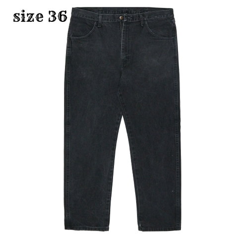 00s Rustler Black Denim Worker Jeans Size 36