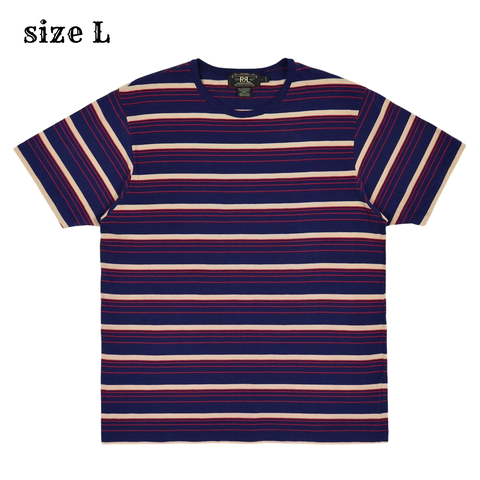 Double RL RRL Stripe Tee Shirt Size L