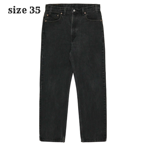 90s Levi's 505 Black Denim Jeans Size 35