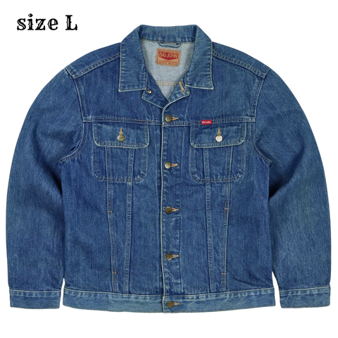 90s Big John Japan Trucker Denim Jacket Size L