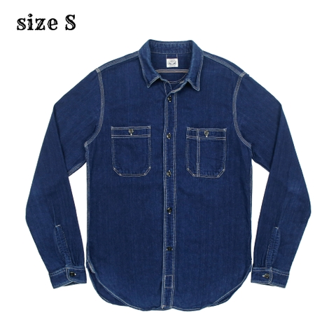 J.S. Homestead Japan Indigo Work Shirt Size S