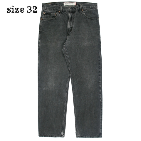 2000s Levi's 505 Faded Black Denim Jeans Size 32