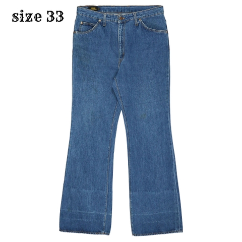 Vtg 80s Vicerer Denim Bell Bottom Jeans Size 33