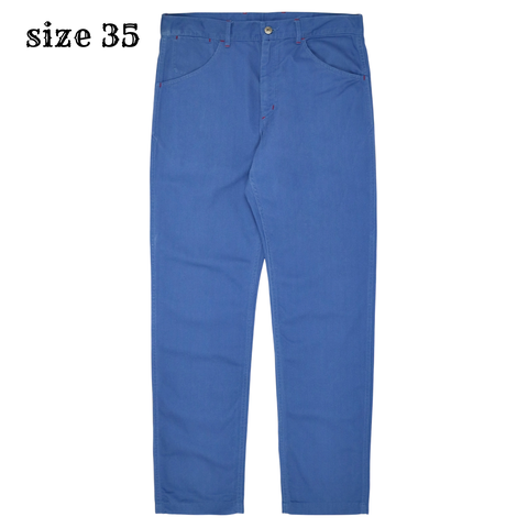 Engineered Garments Blue Herringbone Work Pants Size L / W35