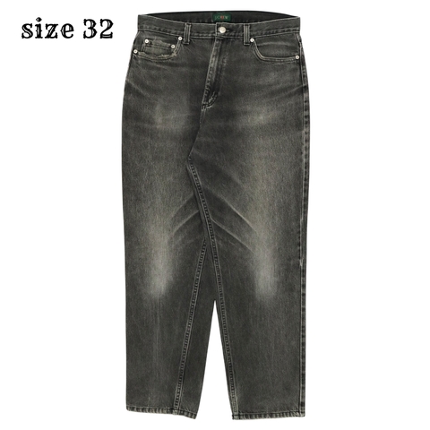 90s J.Crew Made in USA Black Denim Jeans Size 32