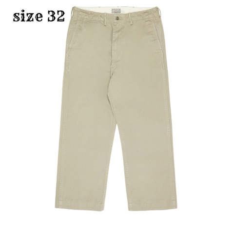 Buzz Rickson’s Type Military Khaki Trousers Size 32