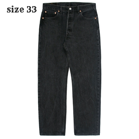 2000s Levi's 501 Black Denim Jeans Size 33