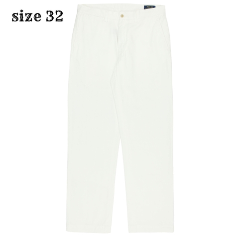 Polo Ralph Lauren White Pants Straight Fit Size 32