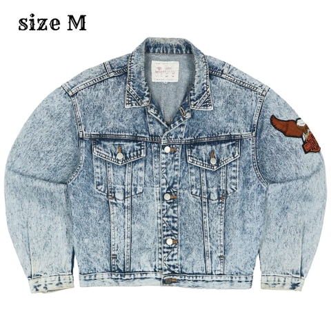 Vtg Blue Way Japan Trucker Denim Jacket Size M