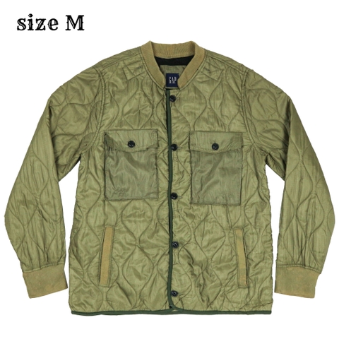 GAP Type Liner Olive Quilted Jacket Size M