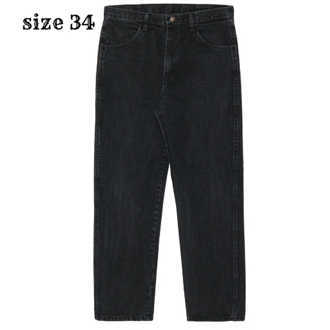 00s Rustler Black Denim Worker Jeans Size 34