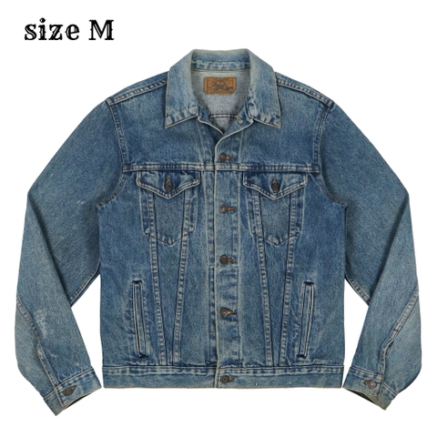 80s Plain Pockets JCPenney USA Trucker Denim Jacket Size M