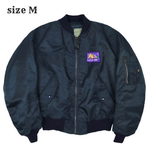 90s Alpha Industries MA-1 Jacket Ground Crew Size M