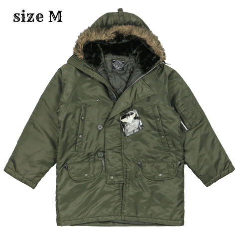 Virgin Voyage Type N-3B Olive Parka Size M