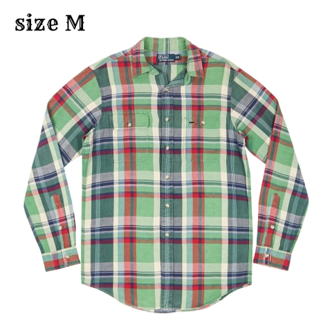 Polo Ralph Lauren Plaid Check Work Shirt Size M