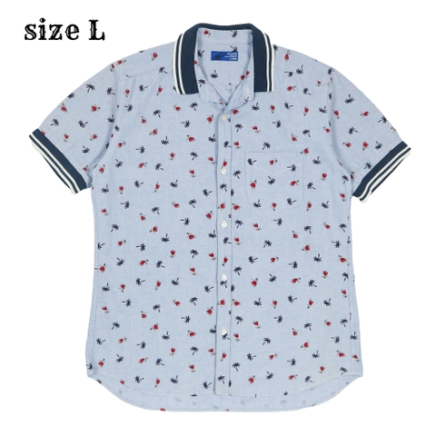 Beams x Sun Surf Hawaiian Pattern Shirt Size L