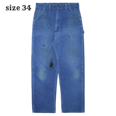 Vintage 70s Sears Denim Painter Pants Size 34