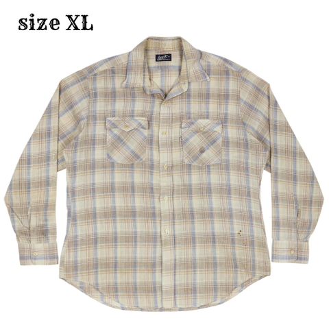 Vintage 80s Levi's USA Men Work Shirt Size XL