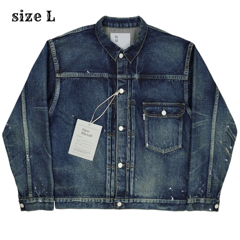 New Manual #001 T-Back Denim Jacket 2026SSJK-YY-0001 Size L
