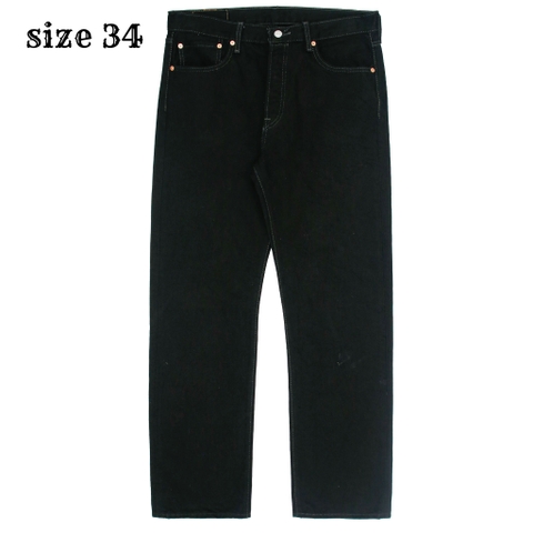 2020s Levi's 501 Black Denim Jeans Size 34