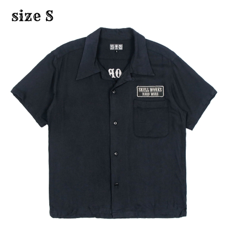 Skull Works Rayon Open-collar Sport Shirt Size S