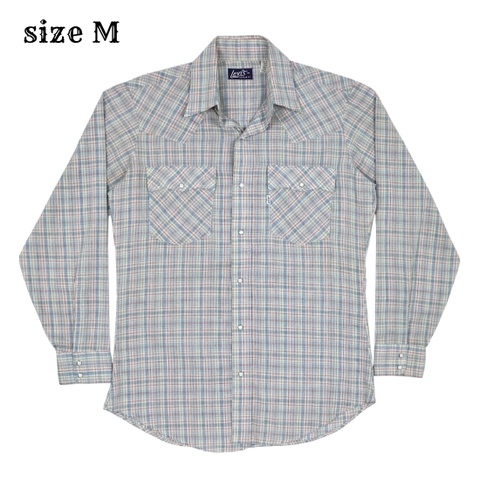 Vintage 80s Levi's USA Western Shirt Size M