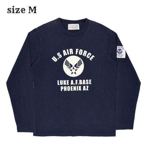 Houston U.S. Air Force Print T-Shirt L/S Size M