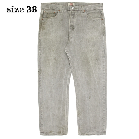 2010s Levi's 501 Gray Denim Jeans Size 38