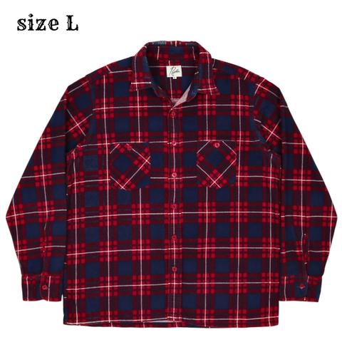 Needles Nepenthes Flannel Plaid Shirt Size L