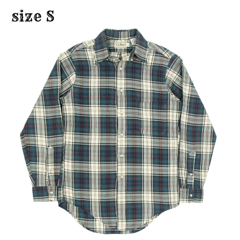 80s L.L.Bean USA Plaid Check Shirt Size S