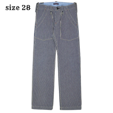 Blue Way Japan Hickory Stripe Work Pants Size 28