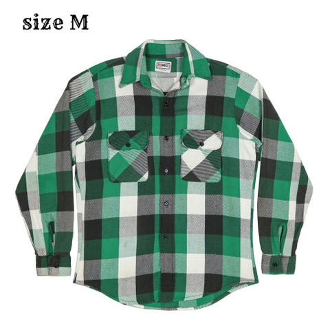 Vintage Big Mike USA Flannel Work Shirt Size M