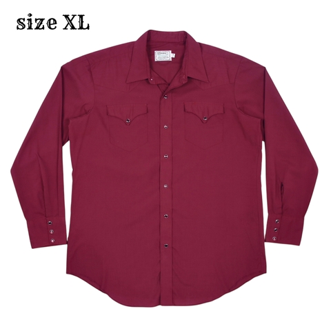 Vintage H Bar C USA Made Western Shirt Size XL