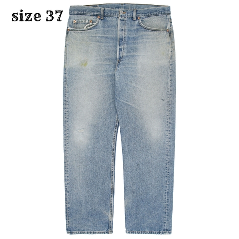 90s Levi's 501 Made in USA Denim Jeans Size 37