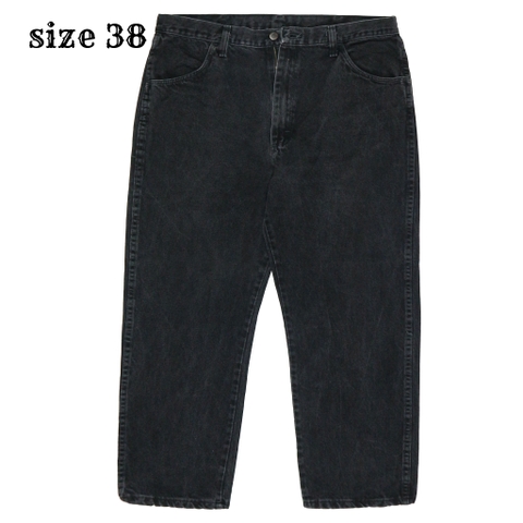 00s Rustler Black Denim Worker Jeans Size 38