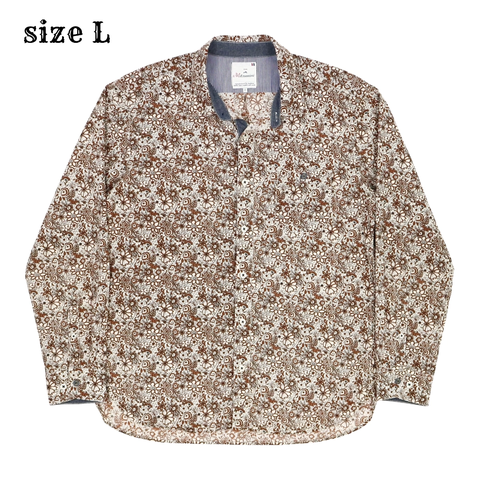 Mitsumine Floral Pattern Shirt L/S Size L