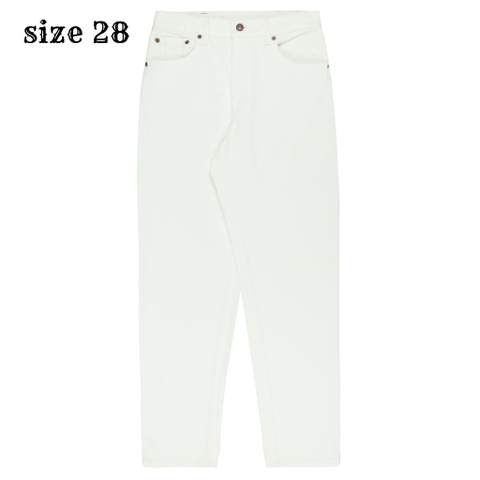 90s Levi's 550 USA White Denim Jeans Size 28