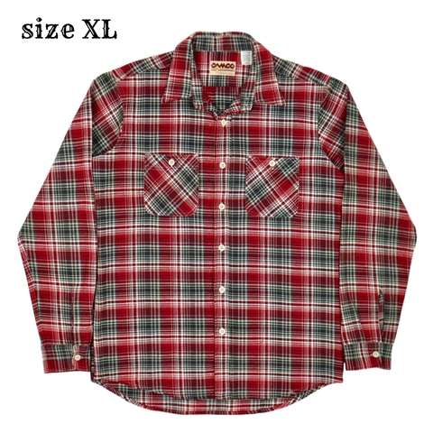 Camco Mfg Heavy Flannel Work Shirt Size XL