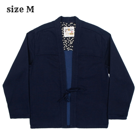 Naked & Famous Indigo Sashiko Kimono Shirt Size M