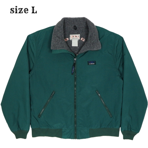 Vtg L.L.Bean Fleece-lined Warm-up Jacket Size L