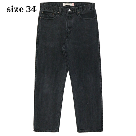 2000s Levi's 505 Faded Black Denim Jeans Size 34