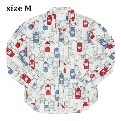 Ritmo Japan Made Lantern Print Shirt Size M